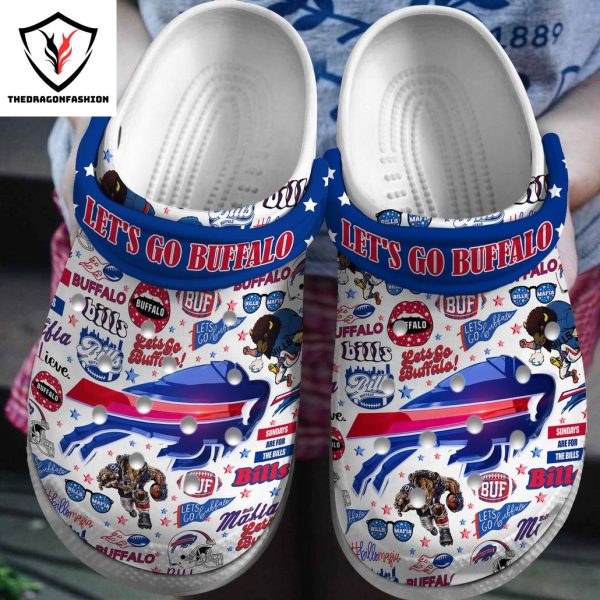 Buffalo Bills Let Go Buffalo Crocs Shoes