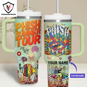 Personalized Phish Summer Tour Tumbler With Handle And Straw