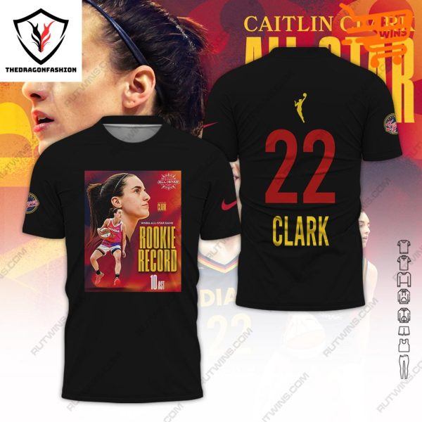 Caitlin Clark All Star Rookie Record 3D T-Shirt