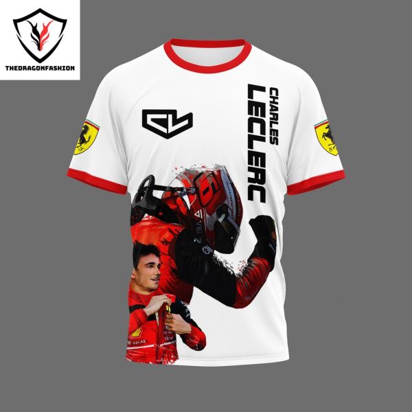 Charles Leclerc Just An Inchident Signature 3D T-Shirt