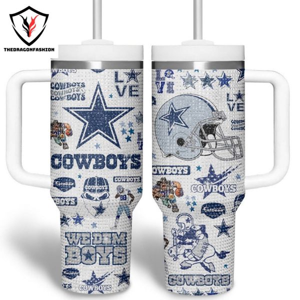 Dallas Cowboys We Dem Boy Tumbler With Handle And Straw