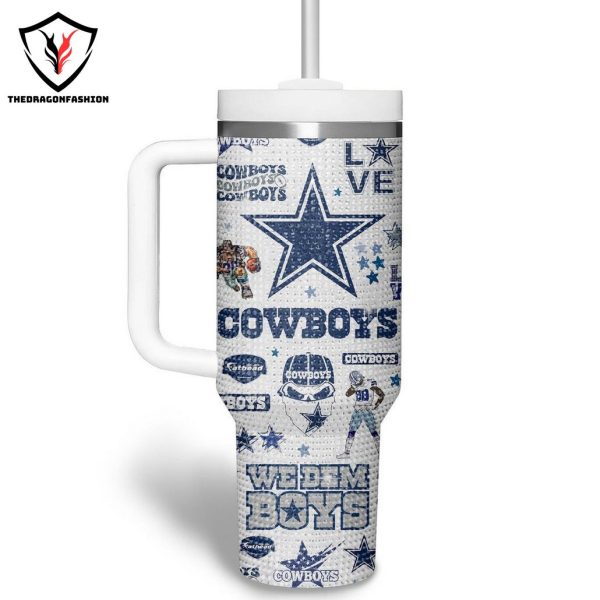 Dallas Cowboys We Dem Boy Tumbler With Handle And Straw