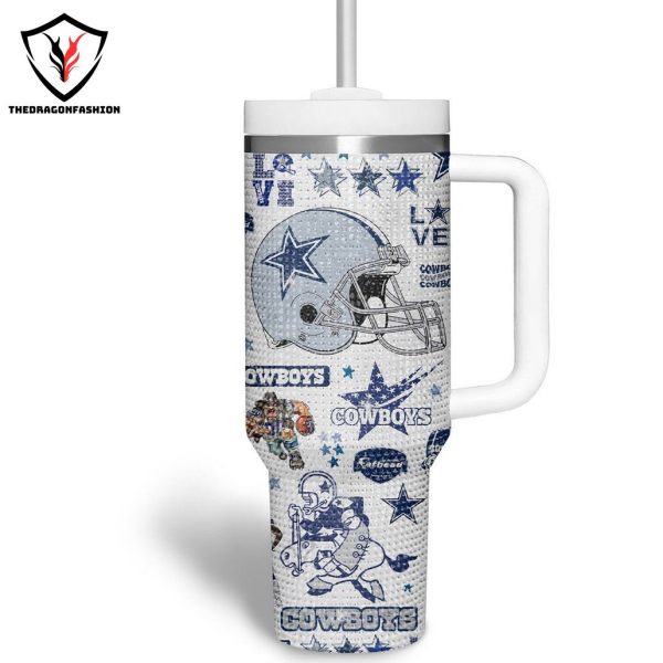 Dallas Cowboys We Dem Boy Tumbler With Handle And Straw