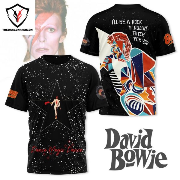 David Bowie I Ll Be A Rock N Rollin 3D T-Shirt