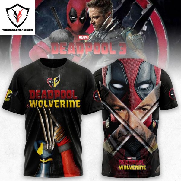 Deadpool 3 Deadpool And Wolverine 3D T-Shirt