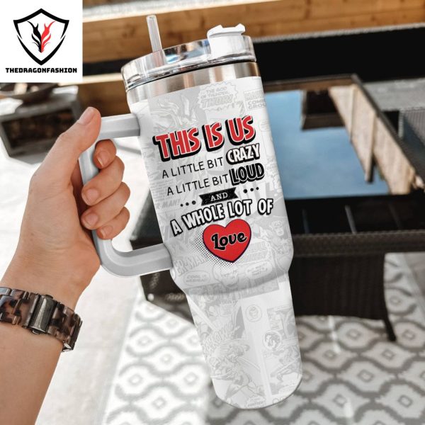 Deadpool And Wolverine Besties Forever – Superhero Best Friends Tumbler With Handle And Straw