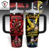 Deadpool And Wolverine Besties Forever – Superhero Best Friends Tumbler With Handle And Straw