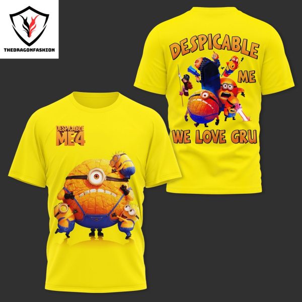 Despicable Me 4 We Love Gru 3D T-Shirt