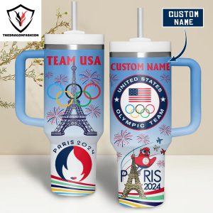 Olympic 2024 USA Team Looney Tunes Tumbler With Handle And Straw