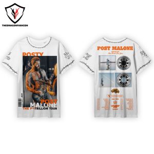 Posty Post Malone 2024 Tour 3D T-Shirt