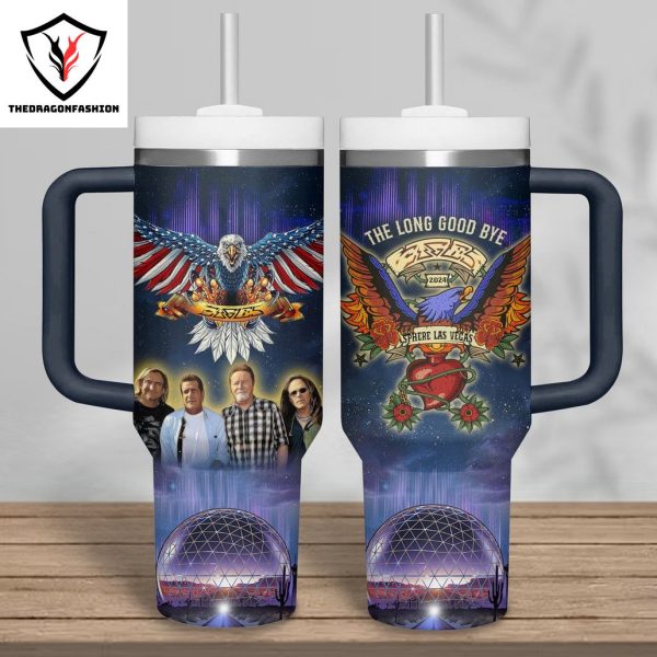 Eagles Band The Long Goodbye Tumbler With Handle And Straw