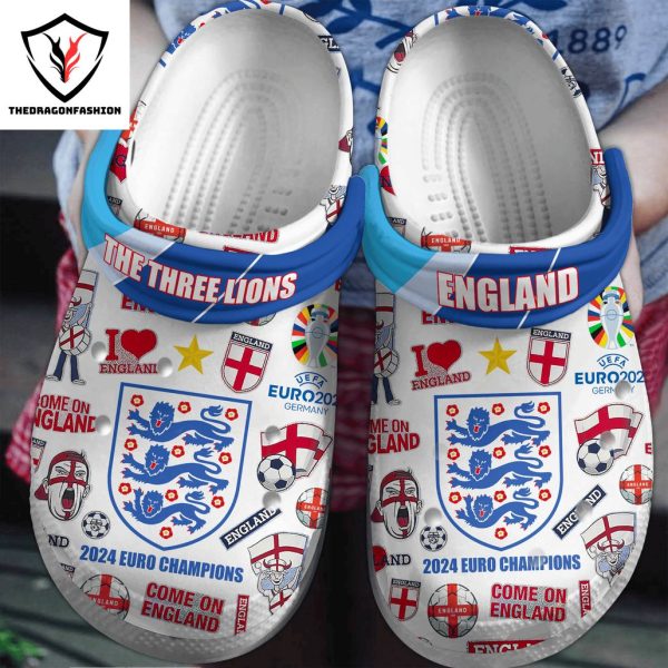 Euro 2024 Champions England The Three Lions Crocs