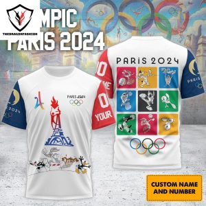 Team USA Olympic 2024 One Nation One Team 3D T-Shirt