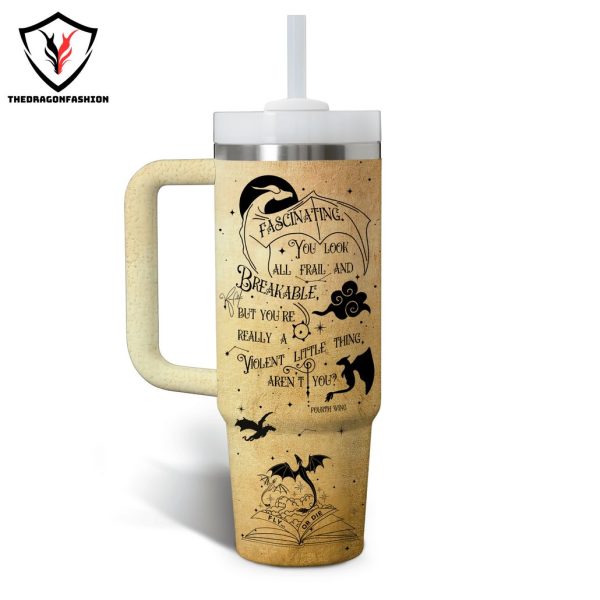 Fourth Wing Graduate Or Die Tumbler With Handle And Straw