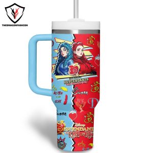 Personalized Descendants The Rise Of Red Tumbler With Handle And Straw