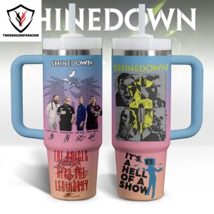 Personalized Shinedown Planet Zero Tumbler With Handle And Straw