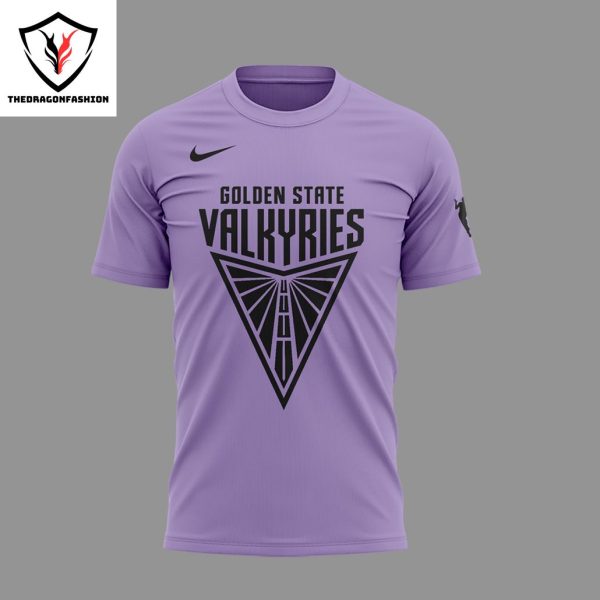 Golden State Valkyries WNBA Purple 3D T-Shirt