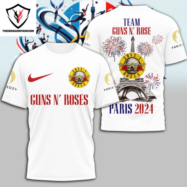 Gun N Rose Team USA Olympic Paris 2024 3D T-Shirt