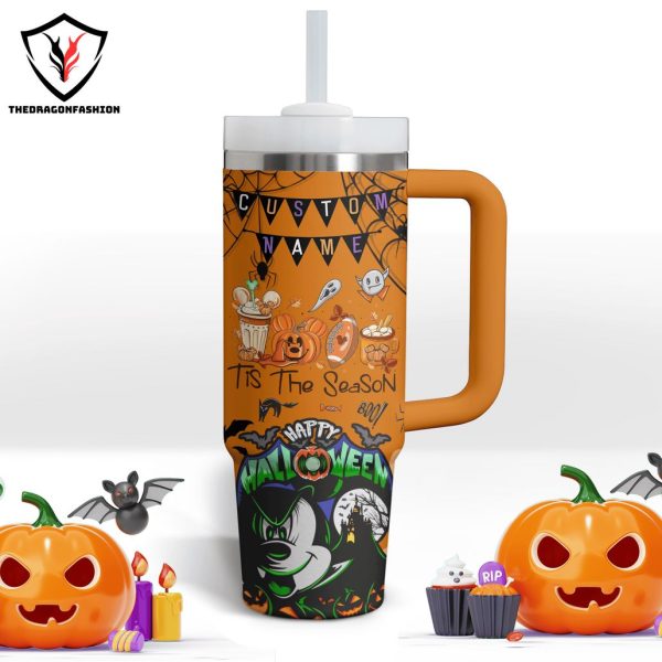 Halloween Nightmare On Main Street Tumbler With Handle And Straw