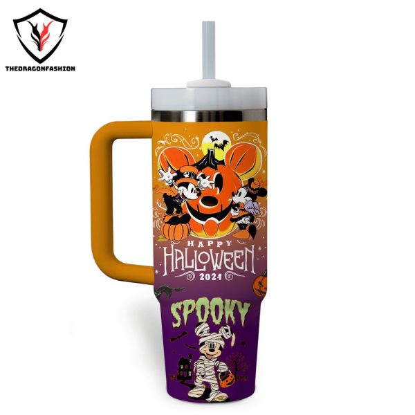 Happy Halloween 2024 Spooky Tumbler With Handle And Straw