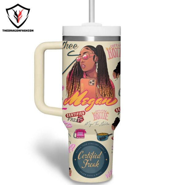 Hot Girl Summer Tour Megan Thee Stallion Tumbler With Handle And Straw