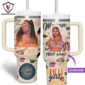 Hot Girl Summer Tour Megan Thee Stallion Tumbler With Handle And Straw