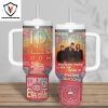 Journey Dont Stop Believin Tumbler With Handle And Straw