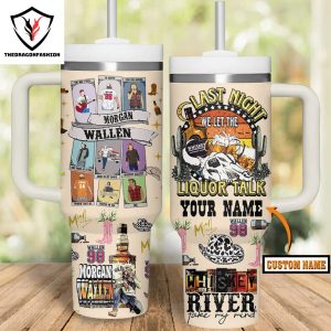 Personalized Morgan Wallen Long Live Cowgirls Tumbler With Handle And Straw