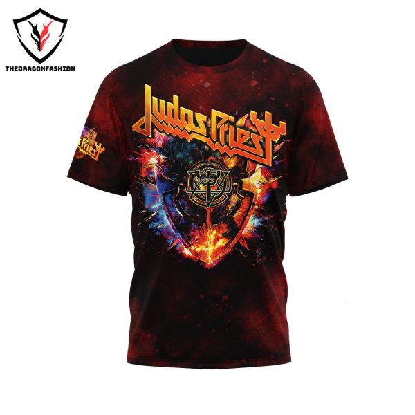 Judas Priest – Invincible Shield Lyrics 3D T-Shirt