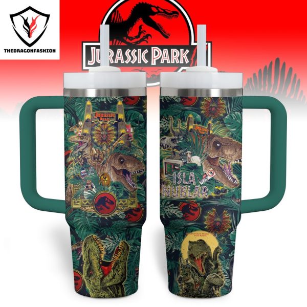 Jurassic Park Isla Nublar Tumbler With Handle And Straw