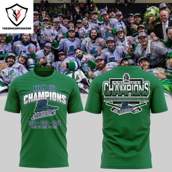 Kelly Cup Champions 2022-2023-2024 Florida Everblades 3D T-Shirt