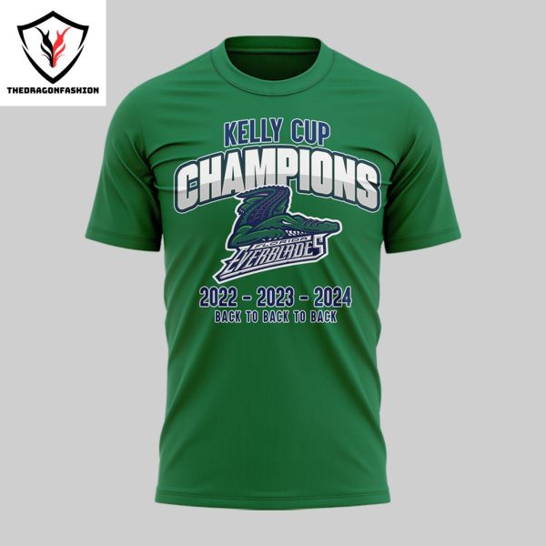 Kelly Cup Champions 2022-2023-2024 Florida Everblades 3D T-Shirt