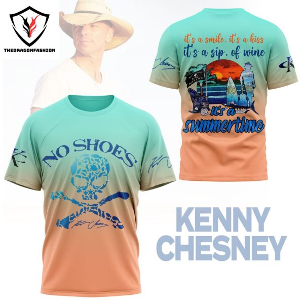 Kenny Chesney Its A Smile Its A Kiss Its A Sip Of Wine 3D T-Shirt