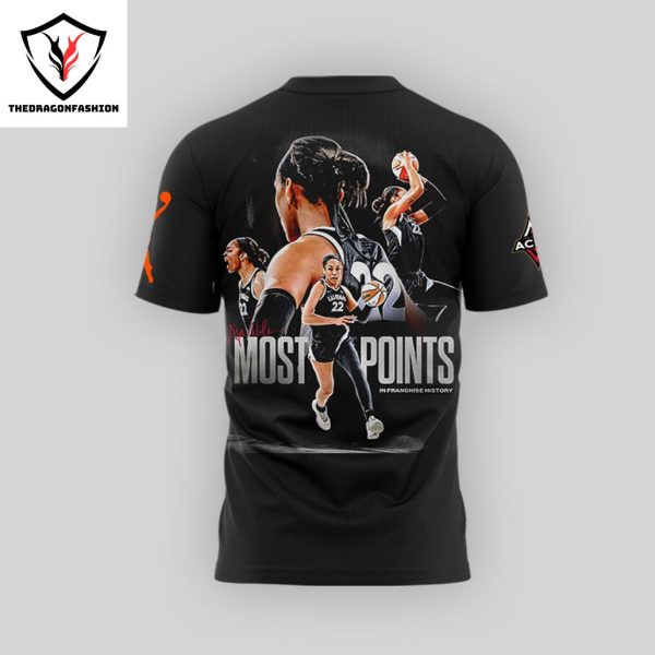 Las Vegas Aces Aja Wilson 22 Signature 3D T-Shirt