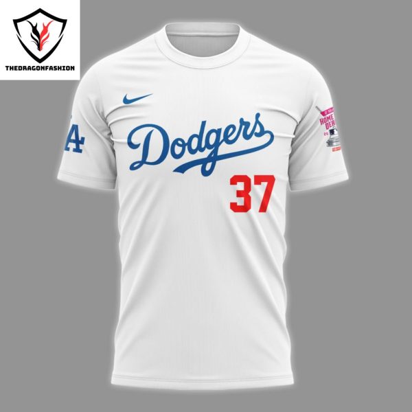 Los Angeles Dodgers 37 Teoscar Hernandez Champion Home Run Derby 2024 3D T-Shirt