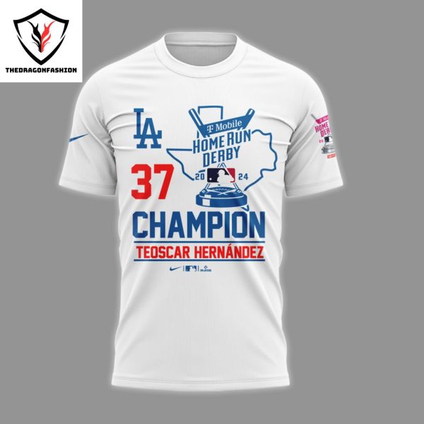 Los Angeles Dodgers Teoscar Hernandez Champion Home Run Derby 2024 3D T-Shirt