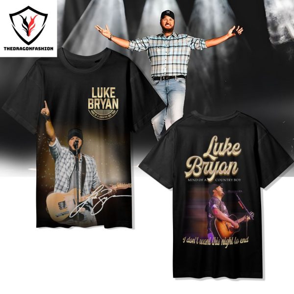 Luke Bryan Mind Of A Country Boy 3D T-Shirt