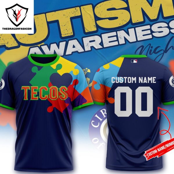 Mexico Tecos De Los Dos Laredos Autism Awareness Night 3D T-Shirt