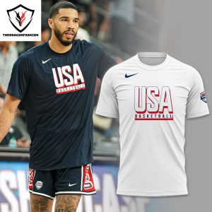 USA Men Basketball Olympics 2024 Champions Design 3D T-Shirt – Blue