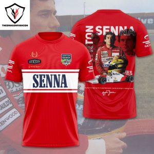 Ayrton Senna Signature Design 3D T-Shirt