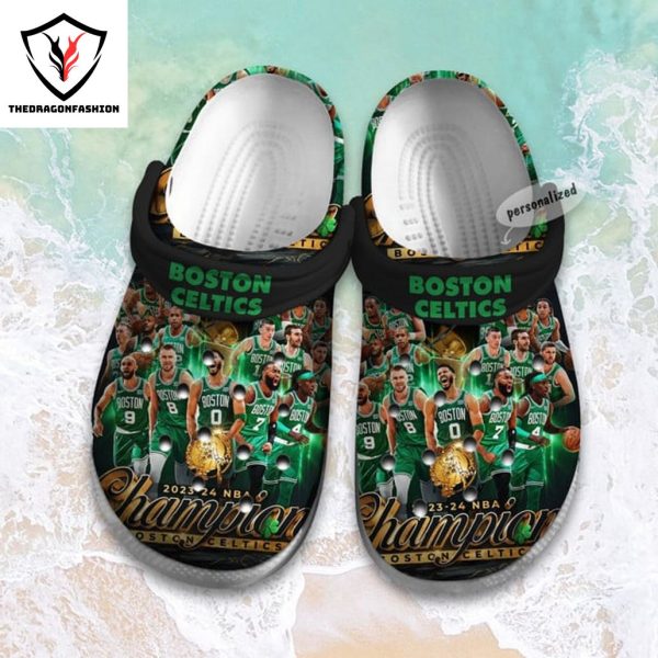 NBA Boston Celtics Basketball Team Champions 2024 Crocs