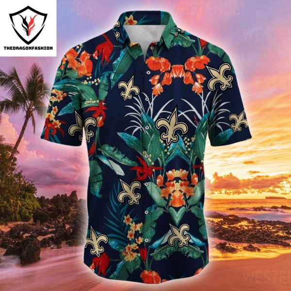 New Orleans Saints Flower Tropical Summer Hawaiian Shirt