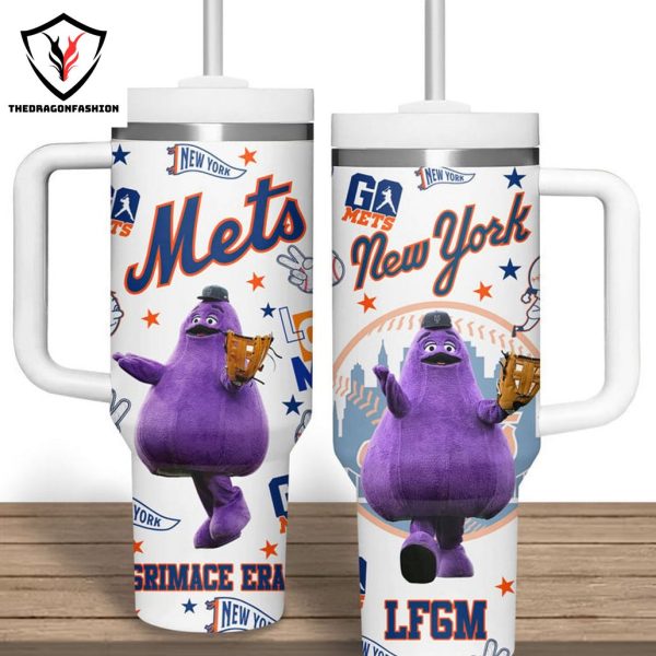 New York Mets For Fan Tumbler With Handle And Straw