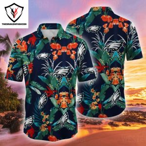 Philadelphia Eagles Flower Tropical Summer Hawaiian Shirt