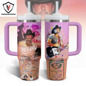 Tim McGraw Standing Room Only Tour 24 Tumbler With Handle And Straw