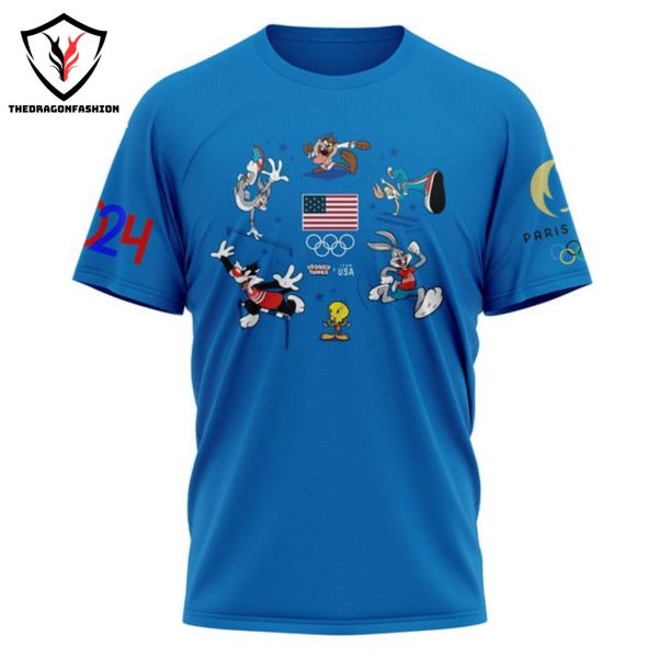 Olympics Paris 2024 Team USA Win The Gold 3D T-Shirt