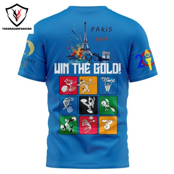 Olympics Paris 2024 Team USA Win The Gold 3D T-Shirt