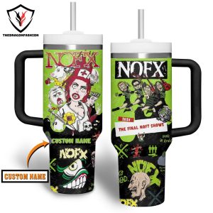 NOFX Punks Not Dead Tumbler With Handle And Straw