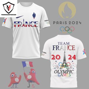 Team France Olympic Games 2024 3D T-Shirt – White