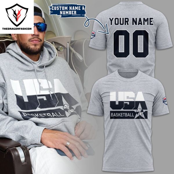 Personalized 2024 USA Basketball Olympic Games Paris 3D T-Shirt